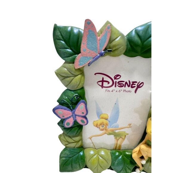 Disney Tinkerbell 3D Frame Flowers and Butterflies Vertical 4 x 6 Photo - Picture 3 of 4